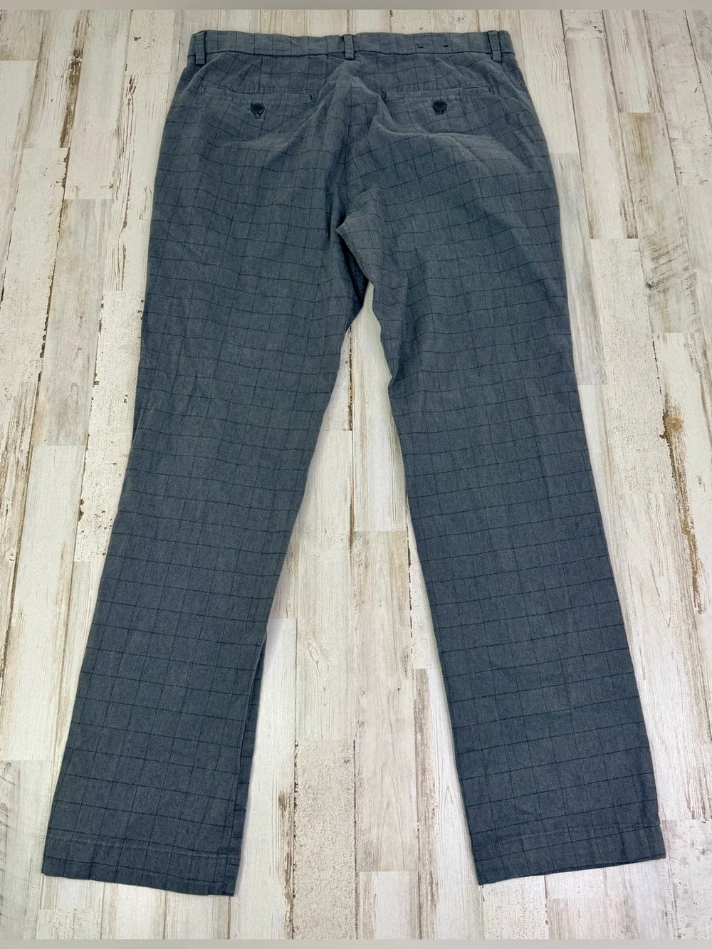 Banana Republic Dress Pants Men's 32x28 Blue Cotton Blend Slim Fit
